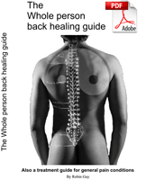Back pain healing using qigong/taichi acupressure diet and meditation